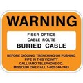 Model OSHA Warning Sign - Warning Buried Cable